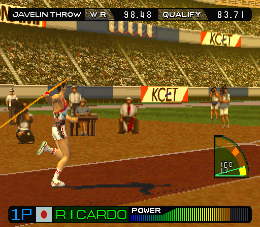 International Track & Field 2000 screenshot 3 for Nintendo 64